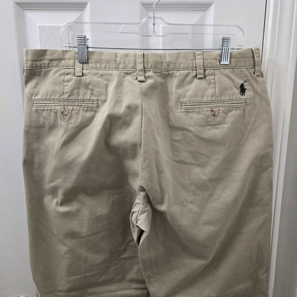 Polo Ralph Lauren Preston Mens Khaki Pants 36x30 100%‎ Cotton Classic Fit